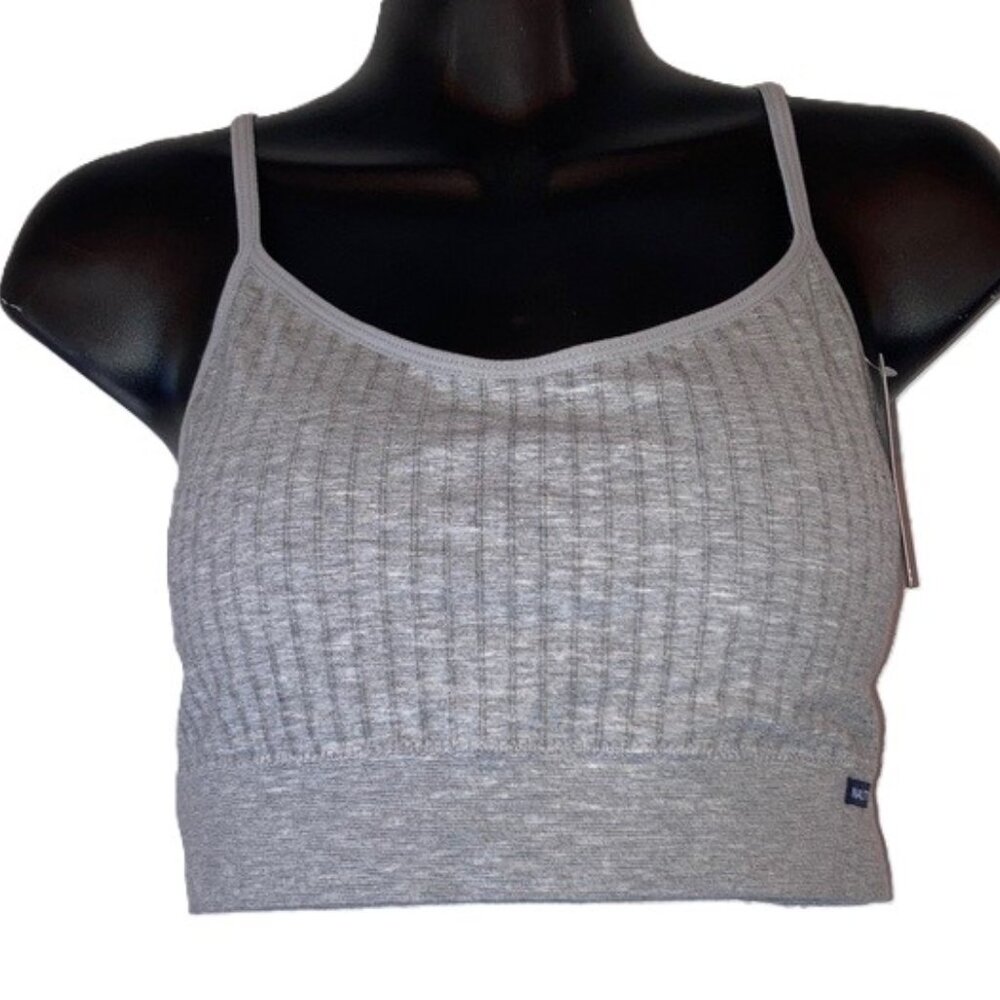 NAUTICA Intimates Wireless Removable Pads NEW Gray Color Style NT7213 Womens XL